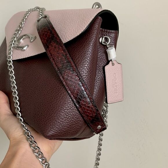 New Coach Leather Shoulder & Crossbody Bag In Colorblock - Picture 7 of 16